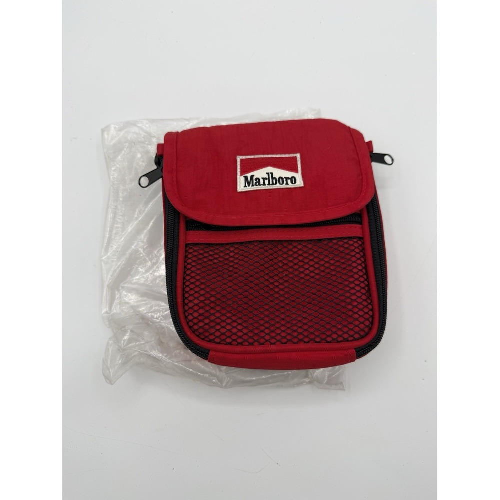 Vintage 90s Marlboro CD Player Bag Adjustable Crossbody Shoulder Strap Deadstock